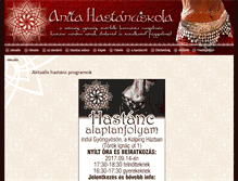 Tablet Screenshot of anita-hastanc.hu